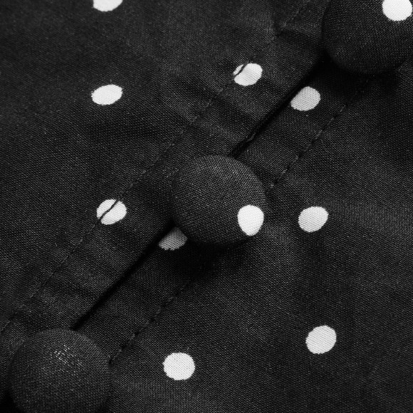 Polka Dot Knotted Back Cami Short Dress - Picture 3 of 3